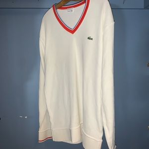 Lacoste V-Neck Sweater.